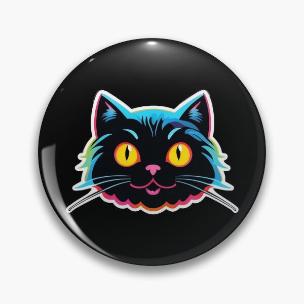 Item preview, Kawaii Graffiti Abstract Neon Cat designed and sold by Desfix.