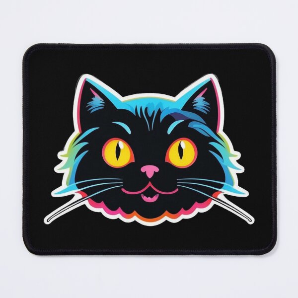 Item preview, Kawaii Graffiti Abstract Neon Cat designed and sold by Desfix.