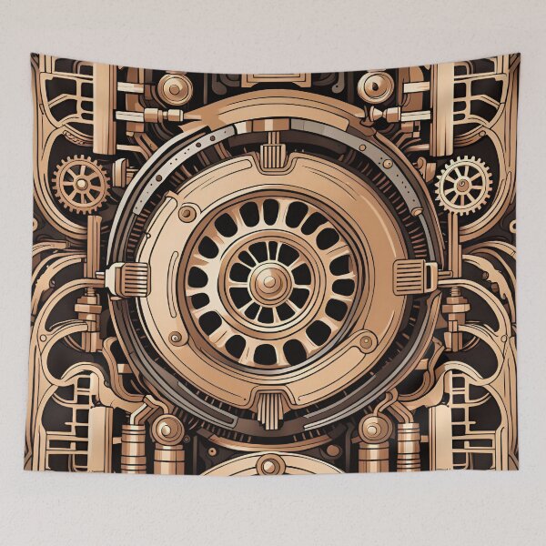 Item preview, Steampunk Industrial Pattern designed and sold by ARichArts.