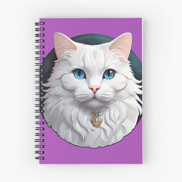 Item preview, Whimsical Fluffy White Cat designed and sold by Bilisik.