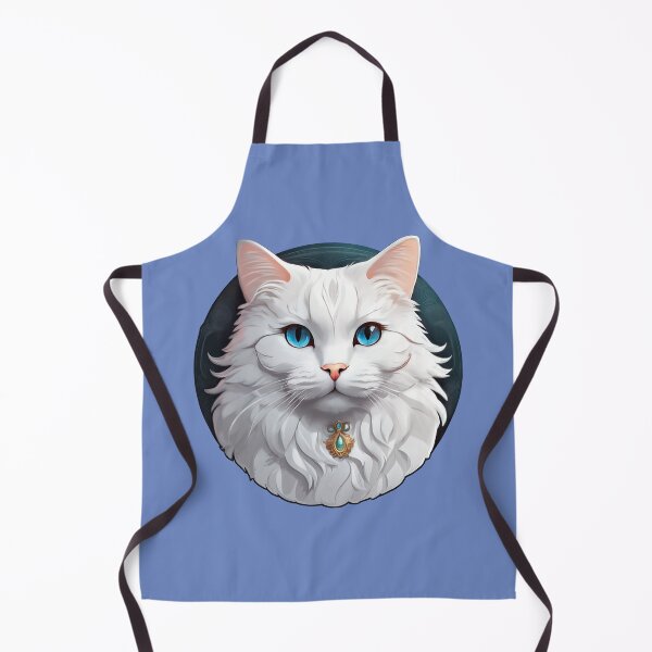 Item preview, Whimsical Fluffy White Cat designed and sold by Bilisik.