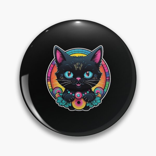 Item preview, Kawaii Graffiti Abstract Neon Cat designed and sold by Desfix.