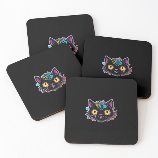 Item preview, Kawaii Graffiti Abstract Neon Cat designed and sold by Desfix.