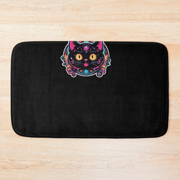 Item preview, Kawaii Graffiti Abstract Neon Cat designed and sold by Desfix.