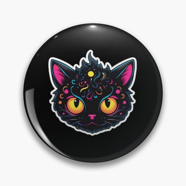 Item preview, Kawaii Graffiti Abstract Neon Cat designed and sold by Desfix.