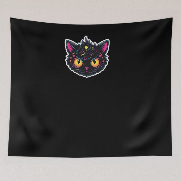 Item preview, Kawaii Graffiti Abstract Neon Cat designed and sold by Desfix.