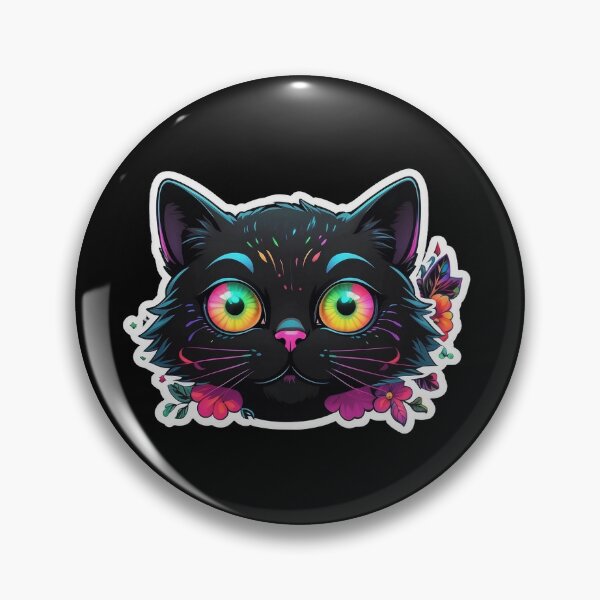 Item preview, Kawaii Graffiti Abstract Neon Cat designed and sold by Desfix.