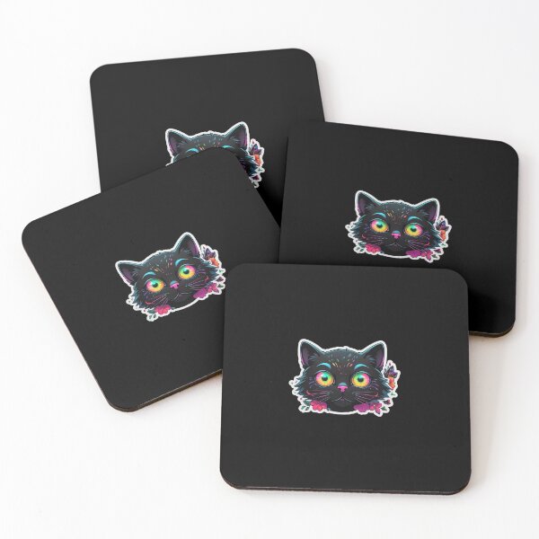 Item preview, Kawaii Graffiti Abstract Neon Cat designed and sold by Desfix.
