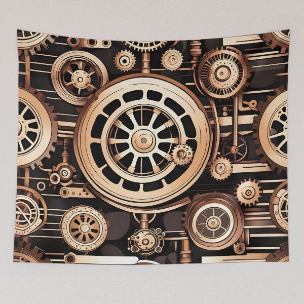 Item preview, Steampunk Industrial Pattern designed and sold by ARichArts.