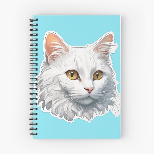 Item preview, Cute Whimsical Fluffy White Cat designed and sold by Bilisik.