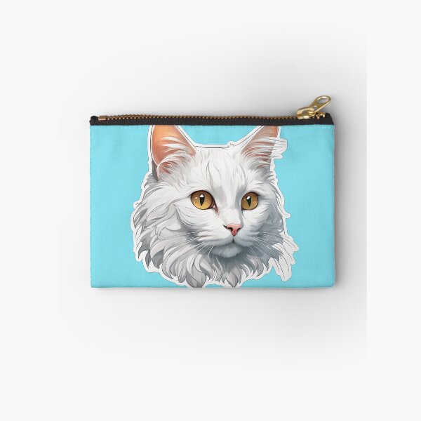 Item preview, Cute Whimsical Fluffy White Cat designed and sold by Bilisik.