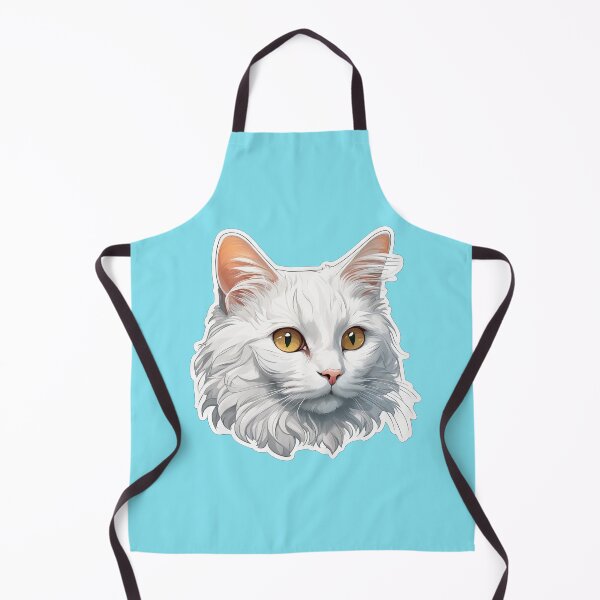 Item preview, Cute Whimsical Fluffy White Cat designed and sold by Bilisik.