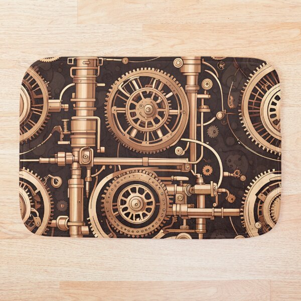 Artikelvorschau, Steampunk-Industriemuster entworfen und verkauft von ARichArts.