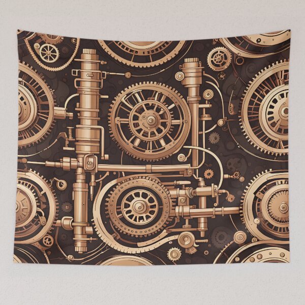 Item preview, Steampunk Industrial Pattern designed and sold by ARichArts.