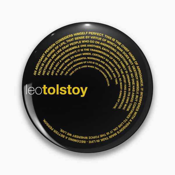 Item preview, Leo Tolstoy famous quotes poster [gold] designed and sold by CMYKStudio.