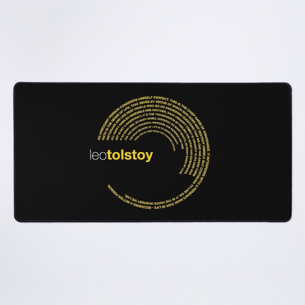 Item preview, Leo Tolstoy famous quotes poster [gold] designed and sold by CMYKStudio.