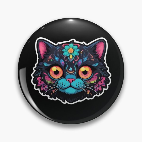 Item preview, Kawaii Graffiti Abstract Neon Cat designed and sold by Desfix.