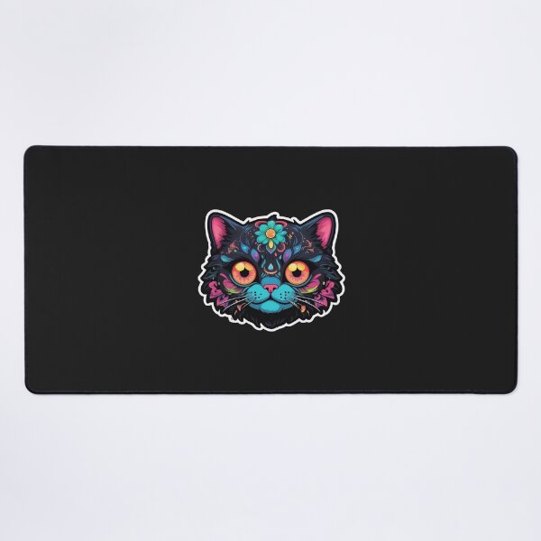 Item preview, Kawaii Graffiti Abstract Neon Cat designed and sold by Desfix.