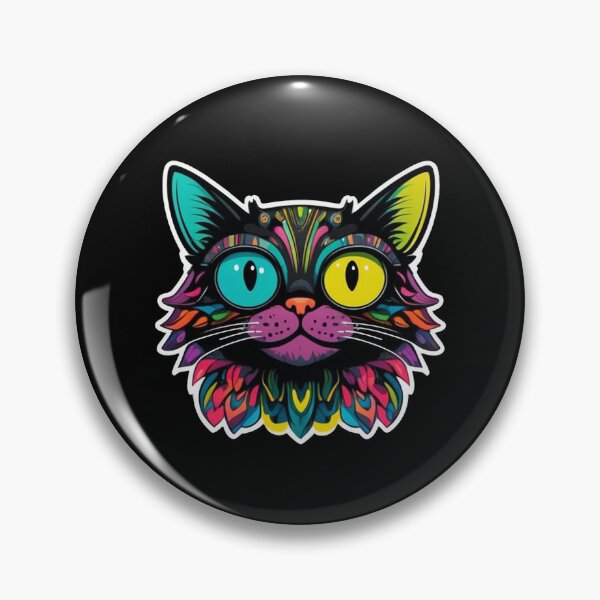 Item preview, Kawaii Graffiti Abstract Neon Cat designed and sold by Desfix.