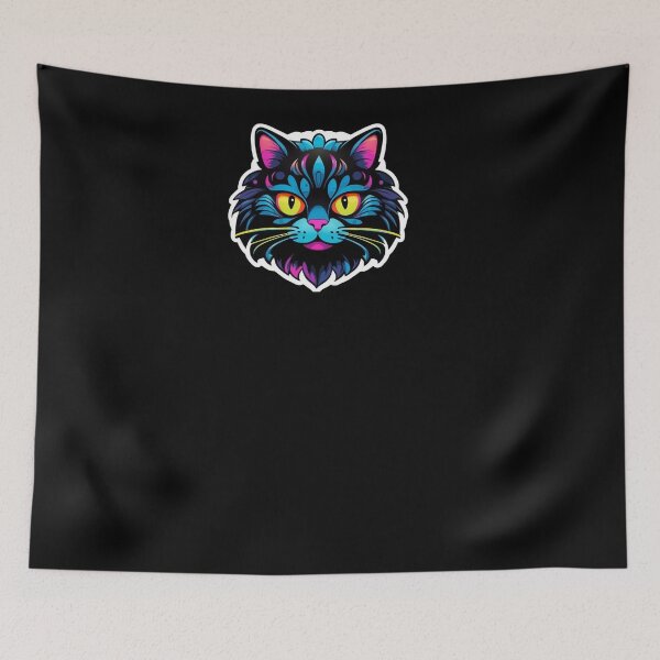 Item preview, Kawaii Graffiti Abstract Neon Cat designed and sold by Desfix.