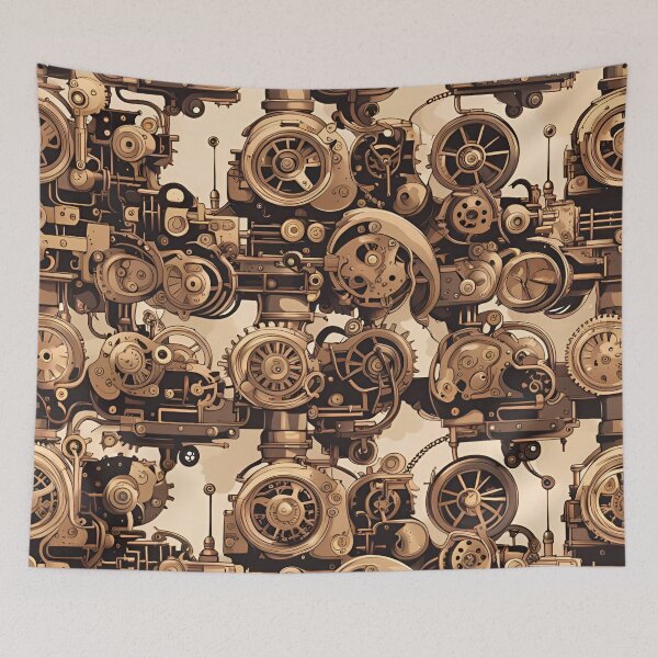 Item preview, Steampunk Industrial Pattern designed and sold by ARichArts.