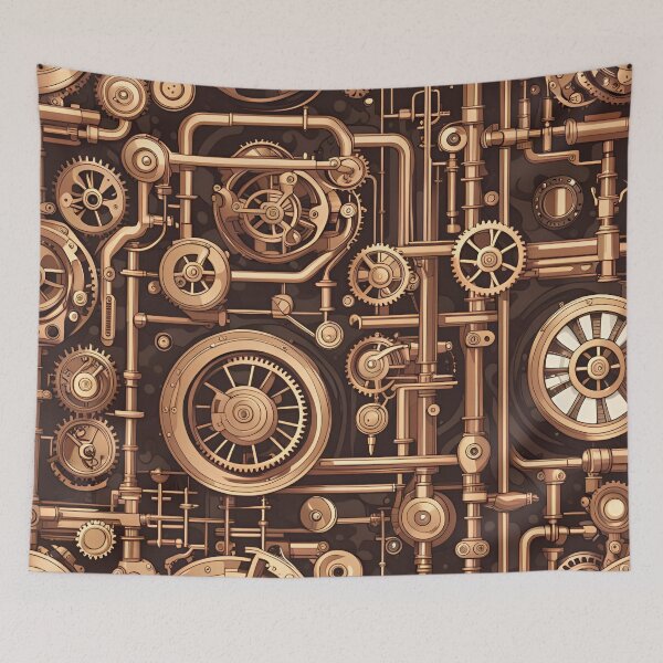 Item preview, Steampunk Industrial Pattern designed and sold by ARichArts.