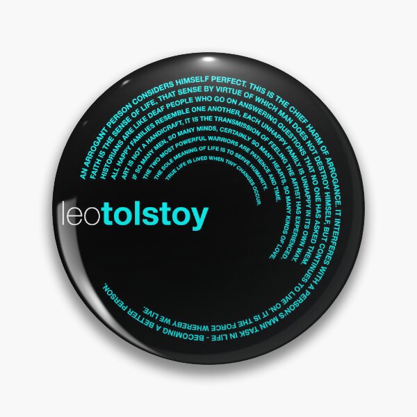 Item preview, Leo Tolstoy famous quotes poster [aqua] designed and sold by CMYKStudio.