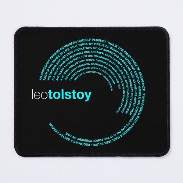 Item preview, Leo Tolstoy famous quotes poster [aqua] designed and sold by CMYKStudio.