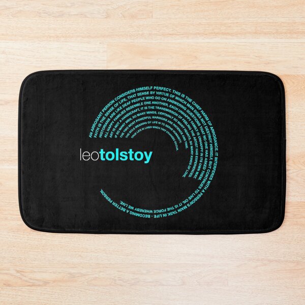 Item preview, Leo Tolstoy famous quotes poster [aqua] designed and sold by CMYKStudio.
