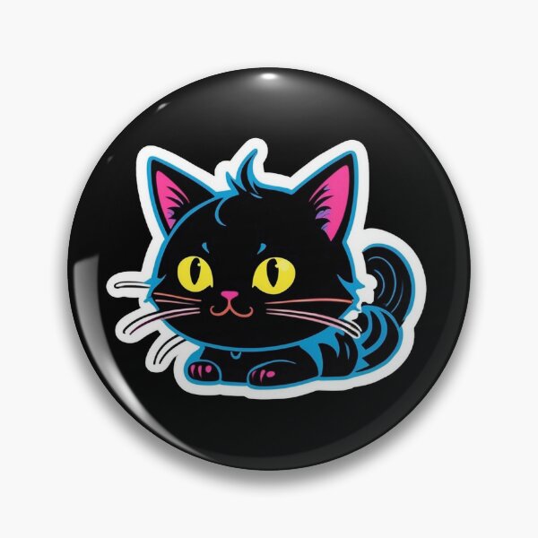 Item preview, Kawaii Graffiti Abstract Neon Cat designed and sold by Desfix.