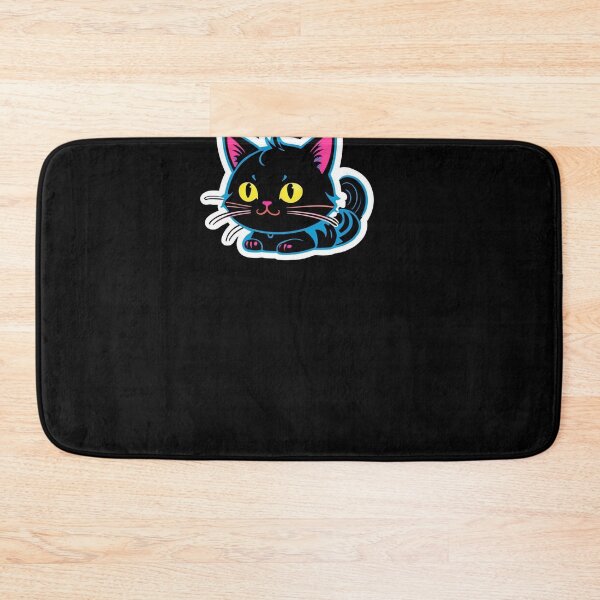 Item preview, Kawaii Graffiti Abstract Neon Cat designed and sold by Desfix.