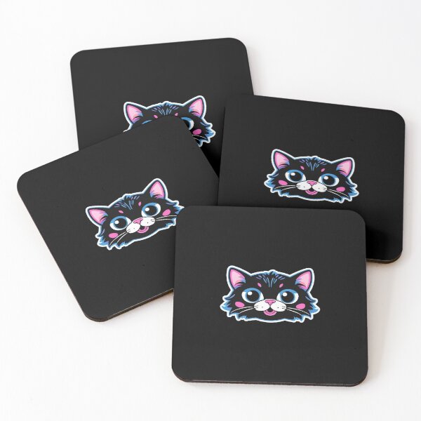 Item preview, Kawaii Graffiti Abstract Neon Cat designed and sold by Desfix.