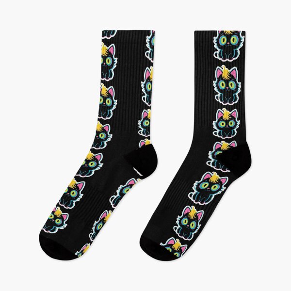 Item preview, Kawaii Graffiti Abstract Neon Cat designed and sold by Desfix.