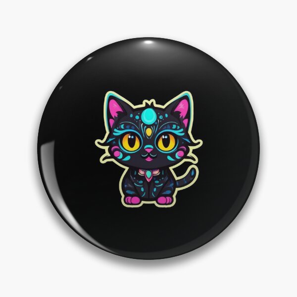 Item preview, Kawaii Graffiti Abstract Neon Cat designed and sold by Desfix.