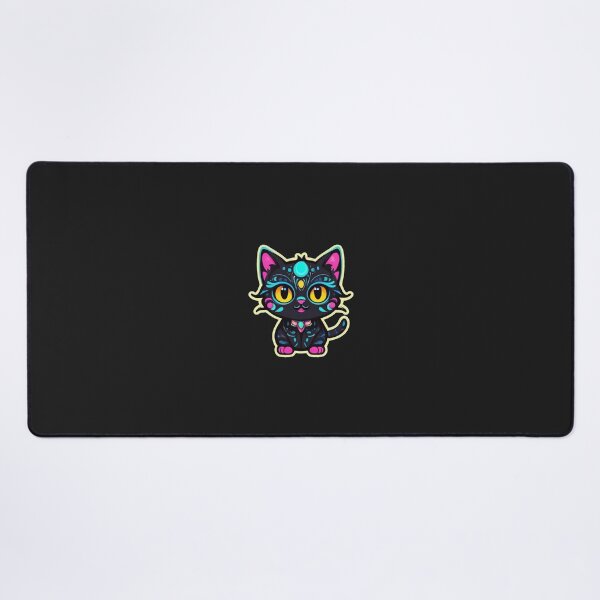 Item preview, Kawaii Graffiti Abstract Neon Cat designed and sold by Desfix.