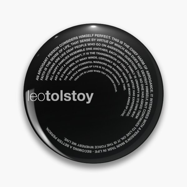 Item preview, Leo Tolstoy famous quotes poster [silver] designed and sold by CMYKStudio.