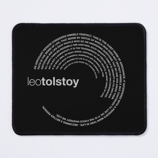 Item preview, Leo Tolstoy famous quotes poster [silver] designed and sold by CMYKStudio.