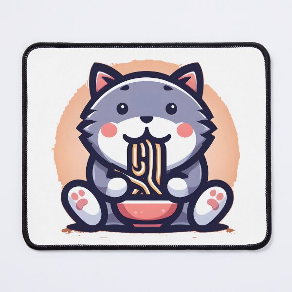 Item preview, Cat eating ramen.#13 designed and sold by ponggun.
