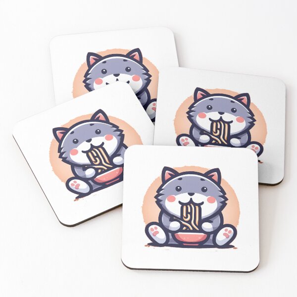 Item preview, Cat eating ramen.#13 designed and sold by ponggun.