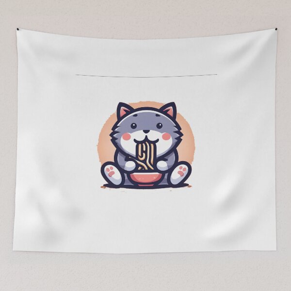 Item preview, Cat eating ramen.#13 designed and sold by ponggun.