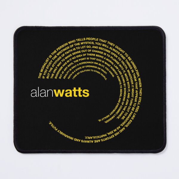 Item preview, Alan Watts famous quotes poster [gold] designed and sold by CMYKStudio.