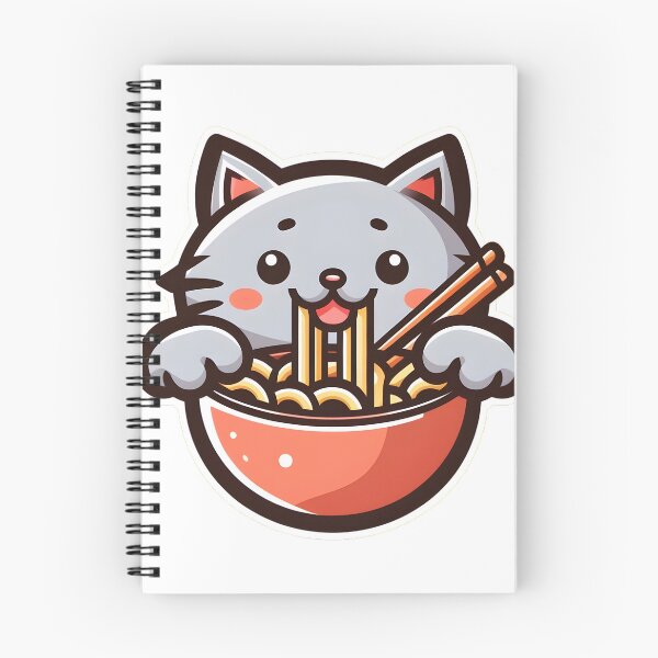 Item preview, Cat eating ramen.#14 designed and sold by ponggun.