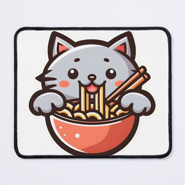 Item preview, Cat eating ramen.#14 designed and sold by ponggun.