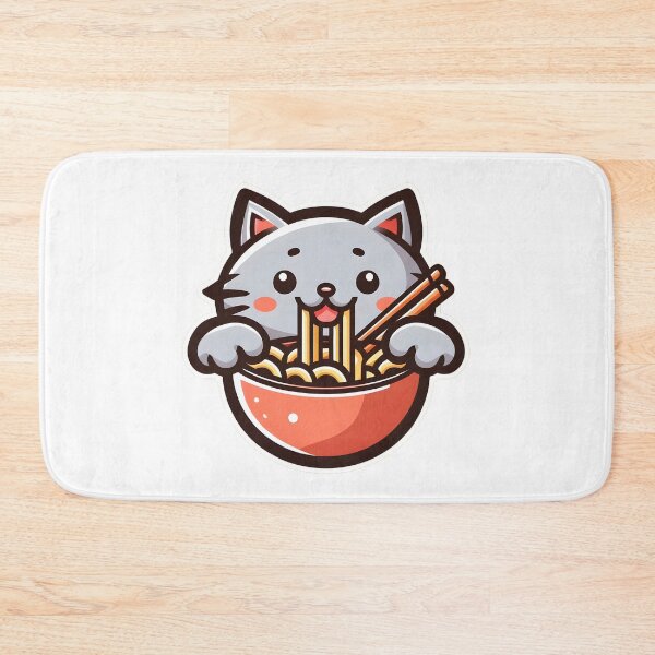 Item preview, Cat eating ramen.#14 designed and sold by ponggun.