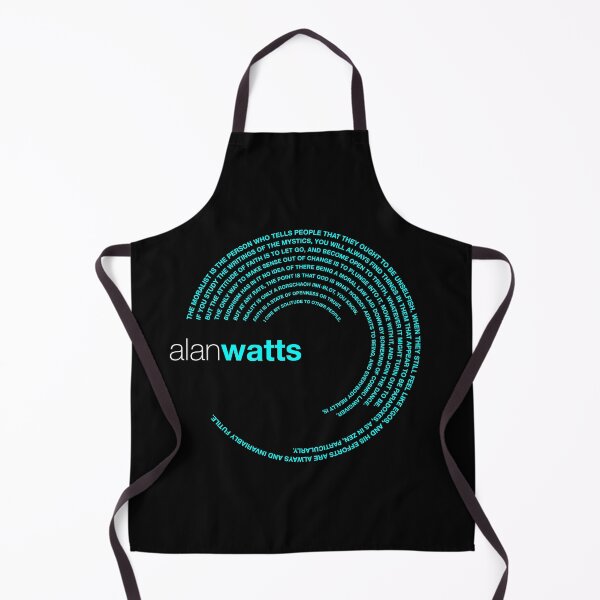 Item preview, Alan Watts famous quotes poster [aqua] designed and sold by CMYKStudio.