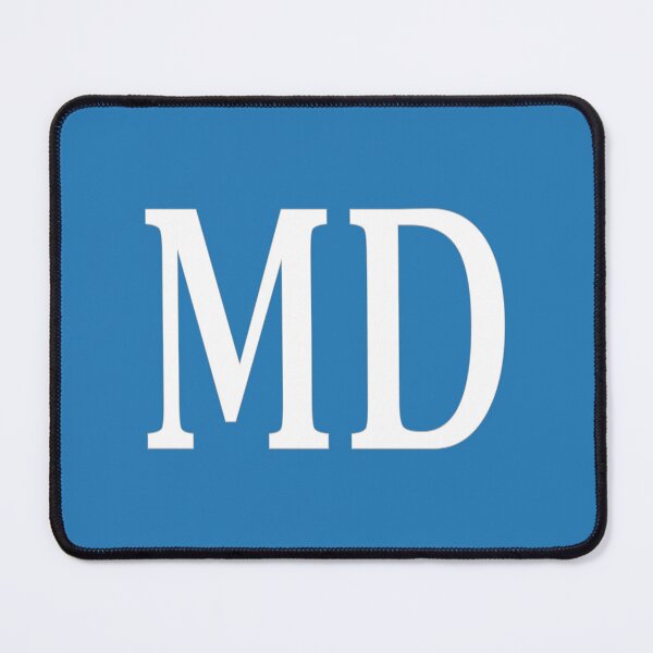 Item preview, MD Initials Monogram Elegant White Letters designed and sold by Jeallan Designs.