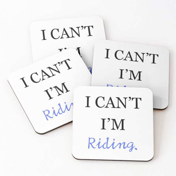 Item preview, "I Can't, I'm Riding" Equestrian designed and sold by BrushAndBow.