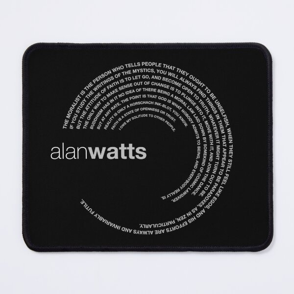 Item preview, Alan Watts famous quotes poster [silver] designed and sold by CMYKStudio.