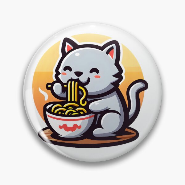 Item preview, Cat eating ramen.#15 designed and sold by ponggun.