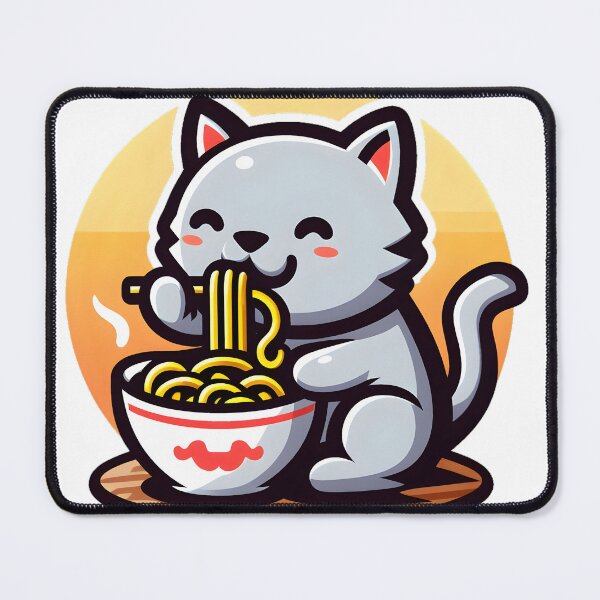 Item preview, Cat eating ramen.#15 designed and sold by ponggun.